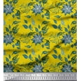 thumbnail image 1 of Soimoi Viscose Chiffon Fabric Triangle,Leaves & Floral Artistic Print Fabric by the Yard 42 Inch Wide, 1 of 1