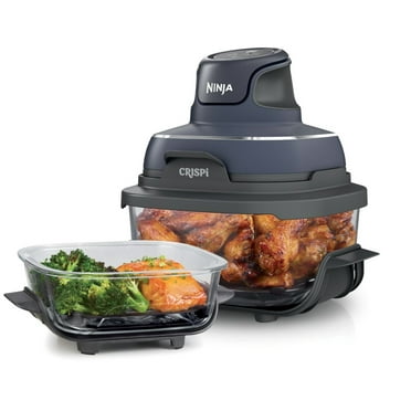 Ninja Crispi 4-in-1 Portable Glass Air Fryer Cooking System - Grey