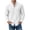 White, variant on Kezqiaxn White Button Down Shirt Men Summer Long Sleeve Business Dress Shirt Plus Size Fashion Men's Clothing