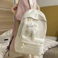 thumbnail image 4 of Weebloom Large School Backpack For Kids Girls Cute Polka Heart Print Daily Large Capacity Backpack Bookbag Middle High School College White, 4 of 5