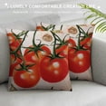 thumbnail image 3 of Nawypu  Throw Pillows Cover Red Agriculture Color Watercolor Datterino Tomatoes Eco Food Leaf Drink Tomato Nature Gourmet Sketch Cushion Case for Fall Home Decor, 3 of 5