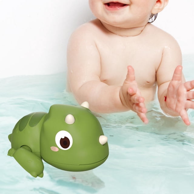 Juguetes de baño Baoblaze Juguetes de animales de baño flotante Triceratops verde