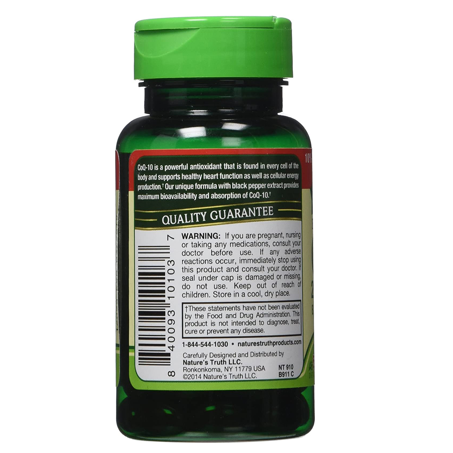 3 Pack - Nature's Truth Enhanced Absorption CoQ10 200 mg Softgels, 50 ea