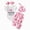 A68-White, variant on Newborn Baby Girl Ruffle Romper Fall Winter Coming Home Outfit One-piece Jumpsuit(Pink,0-3 Months)