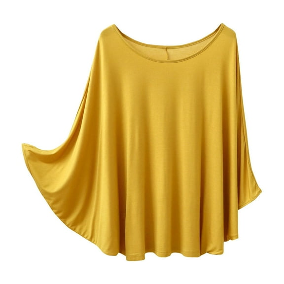 Annhoo Oversized T Shirts for Women Casual Loose Long Sleeve Crewneck Tops Fall Cozy Solid Color Loungewear