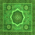 thumbnail image 1 of Ahgly Company Indoor Square Abstract Green Modern Area Rugs, 3' Square, 1 of 4