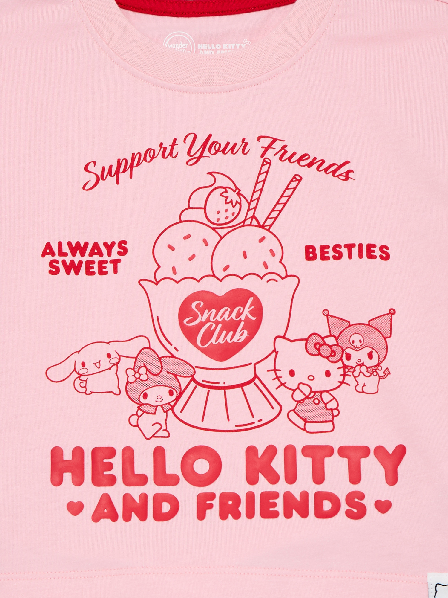 Wonder Nation x Hello Kitty Toddler Girls Graphic Tee with Short Sleeves, Sizes 12M-5T