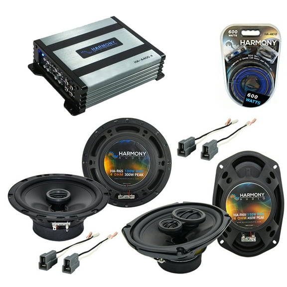 Fits  Hyundai Tiburon 2003-2008  Harmony Speaker R65 R69 &  HA-A400.4 Amp