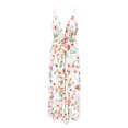 thumbnail image 6 of Bigersell Womens Sleeveless Dress Fashion Women Printed V-Neck One-piece Long Dress Big & Tall Mini Dress Style 2108, Female Ankle Length Dresses White S, 6 of 9