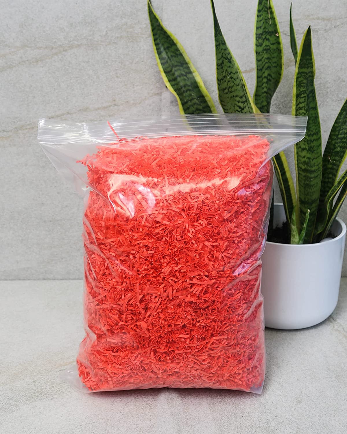 Crinkle Cut Paper Shred Filler (2 LB) for Gift Wrapping & Basket Filling - Orange| MagicWater Supply