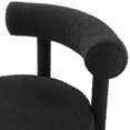 thumbnail image 6 of Modway Toulouse Boucle Fabric Dining Chair in Black, 6 of 9