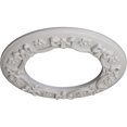thumbnail image 3 of Ekena Millwork 12 1/4"OD x 7 1/2"ID x 7/8"P Ribbon with Bow Ceiling Medallion (Fits Canopies up to 7 1/2"), Hand-Painted Ultra Pure White, 3 of 6