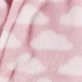 thumbnail image 2 of Hudson Baby Infant Girls Plush Animal Face Bathrobe, Pink Clouds, 0-9 Months, 2 of 2