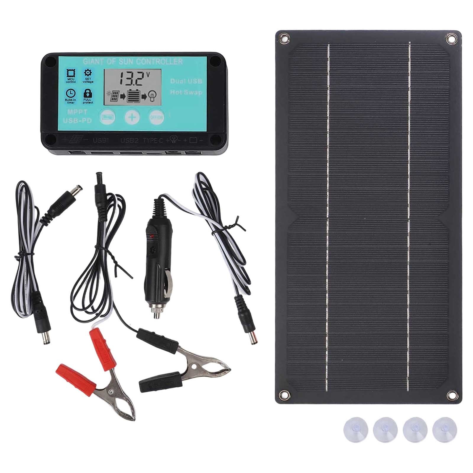 600W Solar Panel Kit 100A Suitable for RV Camping and Off-Grid Power Supply
