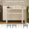 thumbnail image 4 of Euroco 47.8" Modern Console Table, Wooden Sofa Table Narrow Entryway Table with Open Storage Shelf for Entryway, Living Room,Gray Wash, 4 of 6