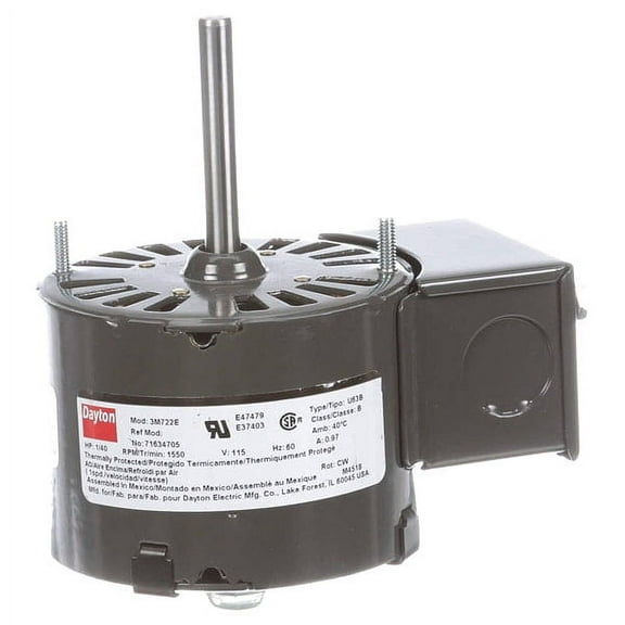 Dayton HVAC Motor,1/40 HP,1550 rpm,115V,3.3 71634705M