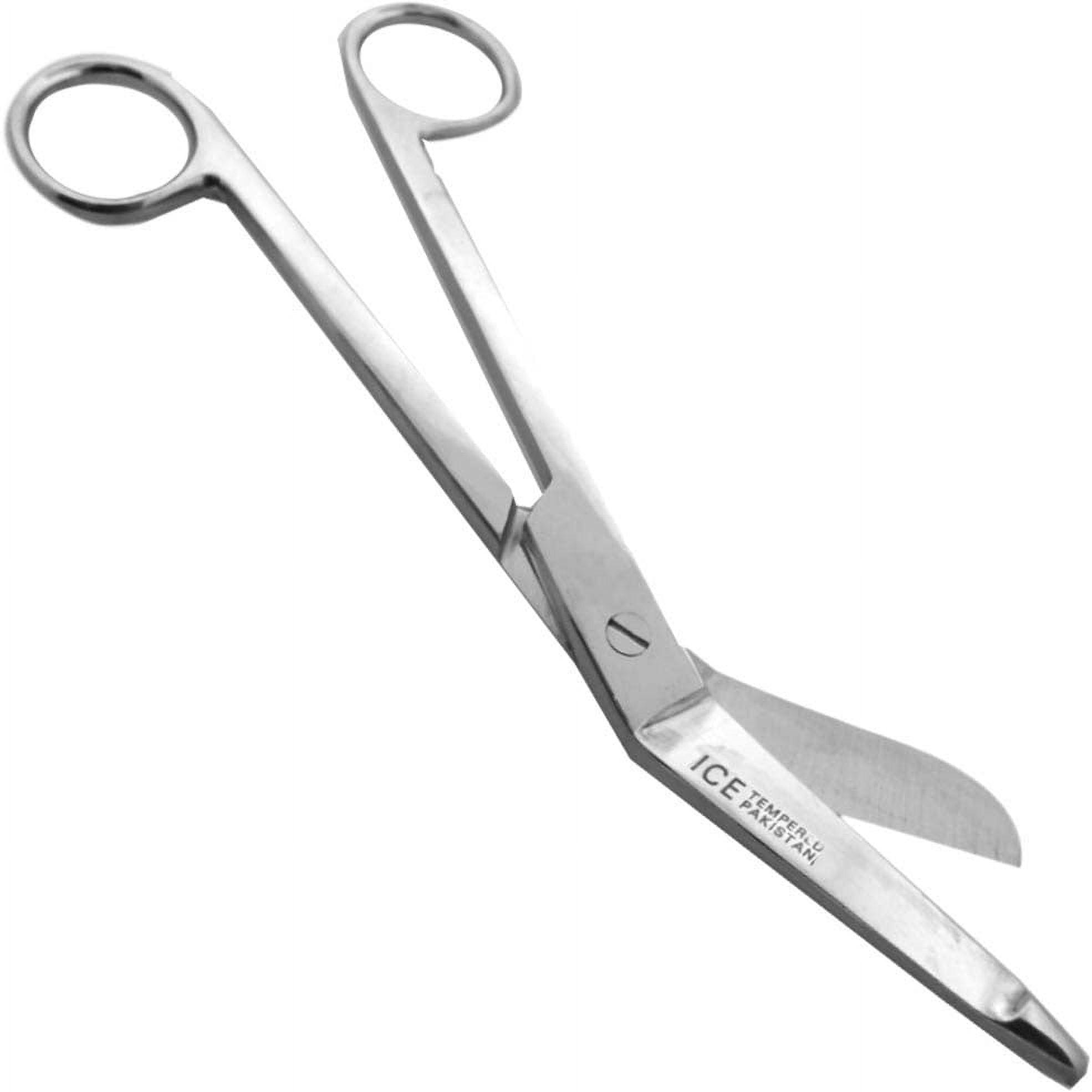 KUTZ (2 Pack) 7.5 Angled/Bent Utility Scissors | 2.75 (7 cm) Angled  Blades | ABS Handle Construction | The Perfect Craft and Household Tool