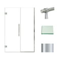 thumbnail image 2 of Transolid Ehtb50267610c-Bk Elizabeth 76" High X 50" Wide Hinged Semi Frameless Shower Door, 2 of 7