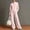 pink, variant on Women's Sweat Suits Wide Leg Plus Size Round Neck Cardigan Hoodie Wide Leg Pants Suit