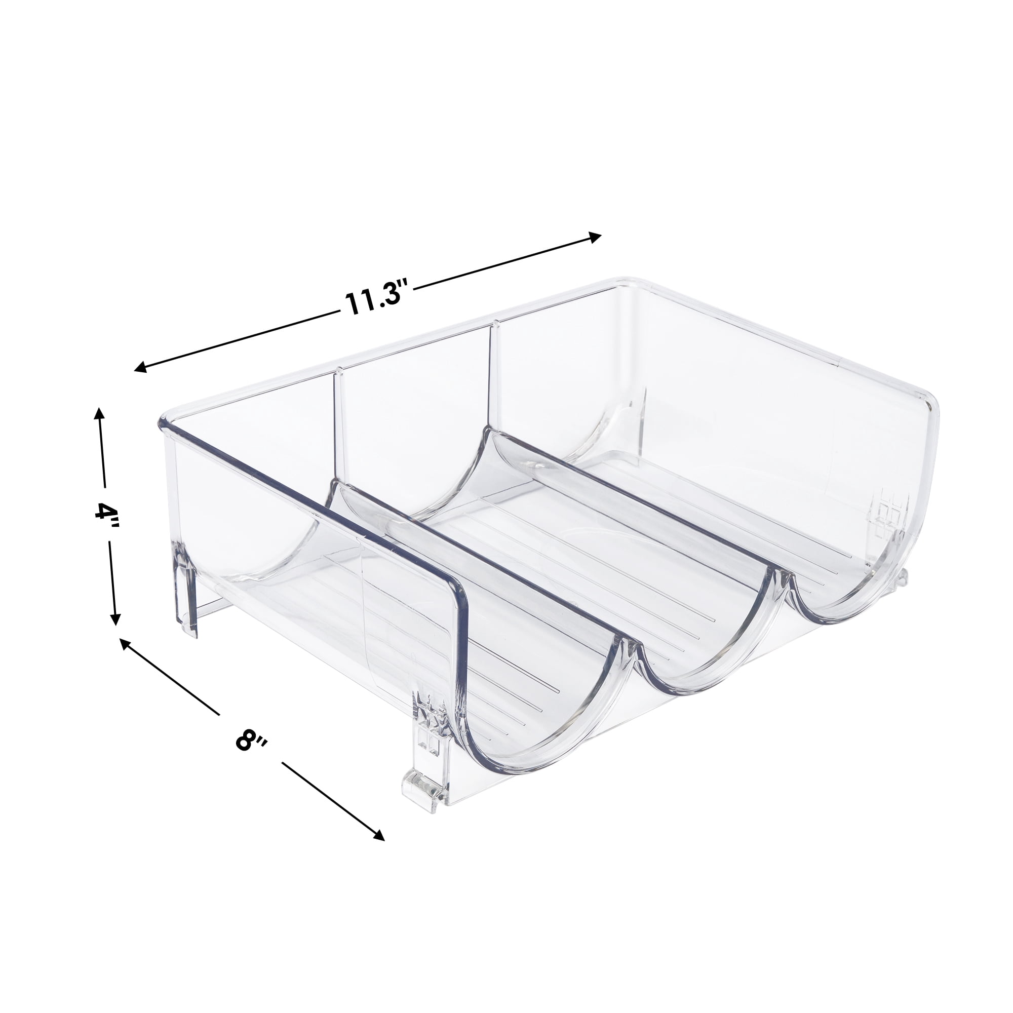 Buy Vtopmart Plastic Water Bottle Organizer, 2 Pack Stackable Bottle ...