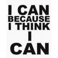 thumbnail image 2 of Greene, Taylor 20x24 White Modern Wood Framed Museum Art Print Titled - I THINK I CAN, 2 of 4