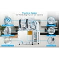 thumbnail image 4 of Huisuilinss Commercial Slushy Machine,Frozen Drink Margarita Machine, 110V Stainless Steel Slushie Machine Cooling Slush Machine for Restaurant Cafe Kitchen Home Use, 4 of 5
