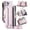 Pink, variant on Crossbody for Samsung Galaxy Z Fold 7 Case Wallet【RFID Blocking】with Card Holder Zipper Bills Slot & S Pen Holder, Soft PU Leather Magnetic Shoulder Wrist Strap Wallet Case Women, Winered