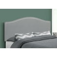thumbnail image 3 of Contemporary Home Living 63" Upholstered Gray Leather-Look Headboard for Queen-Size Bed, 3 of 6