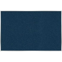 Pemberly Row Vinyl 4' x 5' Bulletin Board with Aluminum Frame in Navy