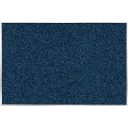 Pemberly Row Vinyl 4' x 5' Bulletin Board with Aluminum Frame in Navy