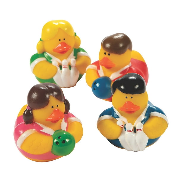 Bowling Rubber Ducks Party Favors 12 Pieces