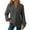 Dark Gray, variant on Chaoheng Long Sleeve Shirts for Women Women's Waffle Knit V-Neck Top Thermal Long Sleeve Shirt