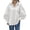 White, variant on Womens Solid Color Casual Shirt Long Sleeve Lapel Button Blouse Loose Top Turn Down Collar Black XXL