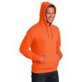 thumbnail image 6 of Gildan Men’s Hi Vis Safety Orange Hooded Sweatshirt, Durable, Heavy Blend Pocket Hoodie, 2-Pack, S, 6 of 7