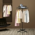thumbnail image 5 of Toolven Round Garment Rack with 360° Rotation, Adjustable Height, and Dual Display Tiers, Perfect for Retail Counter and Shop Displays, 5 of 7