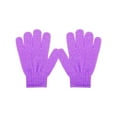 thumbnail image 2 of Deago 5 Pairs Exfoliating Shower Bath Gloves for Shower,Spa,Massage and Body Scrubs,Dead Skin Cell Remover Solft and Women Men (Purplish Red), 2 of 10