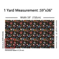 thumbnail image 3 of Feelyou Embroidery Flower Print Fabric by the Yard 1 Yard, Groovy Blossom Home Decor Fabric by the Yard, Chic Floral Sewing Fabric, Luxury Room Decor, 3 of 6