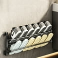 thumbnail image 5 of RYUJNDK Modern Shoe Organizers 2 Levels Foldable Shoe Rack Easy Installation Without Drilling Convenient for Small Space, 5 of 8
