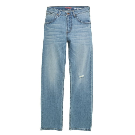 Wrangler® Boys Straight Fit Denim Jeans, Sizes 4-18 Regular, Slim, & Husky