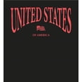 thumbnail image 2 of United States of America USA Flag Adult Black Long Sleeve Hoodie-Medium, 2 of 3