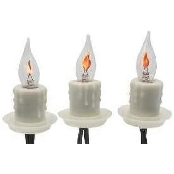 Kurt Adler 7-Light C7 Flicker Flame Candle Light Set