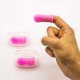 thumbnail image 1 of 2 cepillos de dientes de silicona para perros, diseño ergonómico, fáciles de usar con los dedos, color rosa., 1 of 5