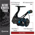 thumbnail image 3 of Quantum Smoke Saltwater Spinning Fishing Reel, Size 25 Reel, Black, 3 of 8