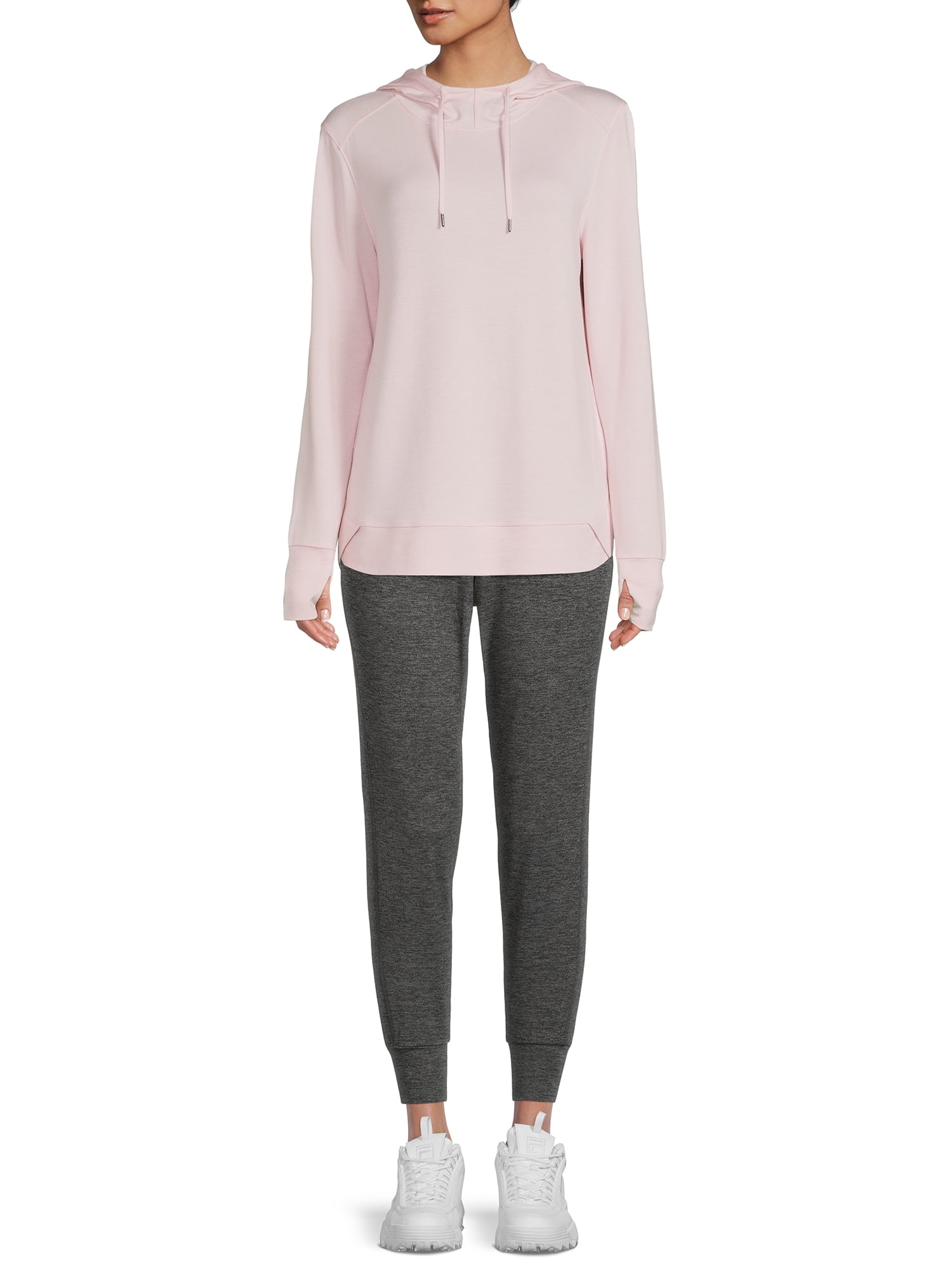 Athletic Works Women's Athleisure Mock Neck Hoodie