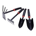 thumbnail image 4 of S SERENABLE 4Pcs Garden Tool Set Rake 2 in 1 Hoe and Cultivator for Planting Cultivating Style A, 4 of 9