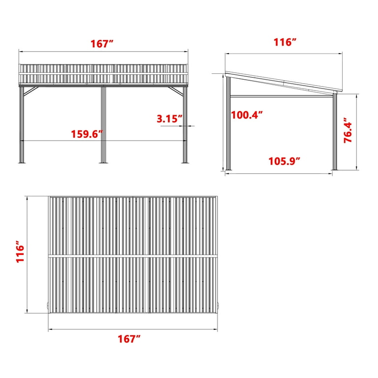 VEIKOUS Gazebo for hotel guests to relax outdoors - Walmart