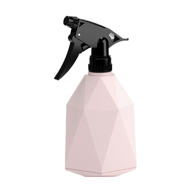 Advancent Botella pulverizadora vacía geométrica de 600ml, botella pulverizadora con disparador de plantas de plástico, regadera, hervidor de Jardín y Patio Rosa coral