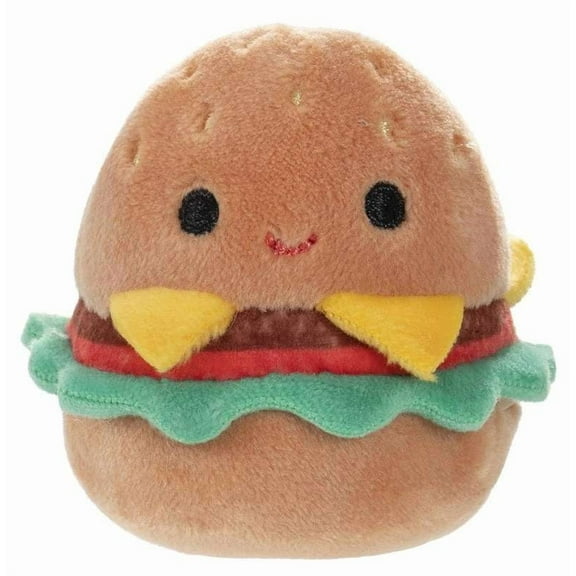 Squishmallows Squishville! Carl the Hamburger Mini Plush