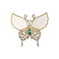 thumbnail image 1 of Broche elegante con forma de mariposa de cristal, aleación de diamantes de imitación, 4 x 3,5 cm, 1 of 4