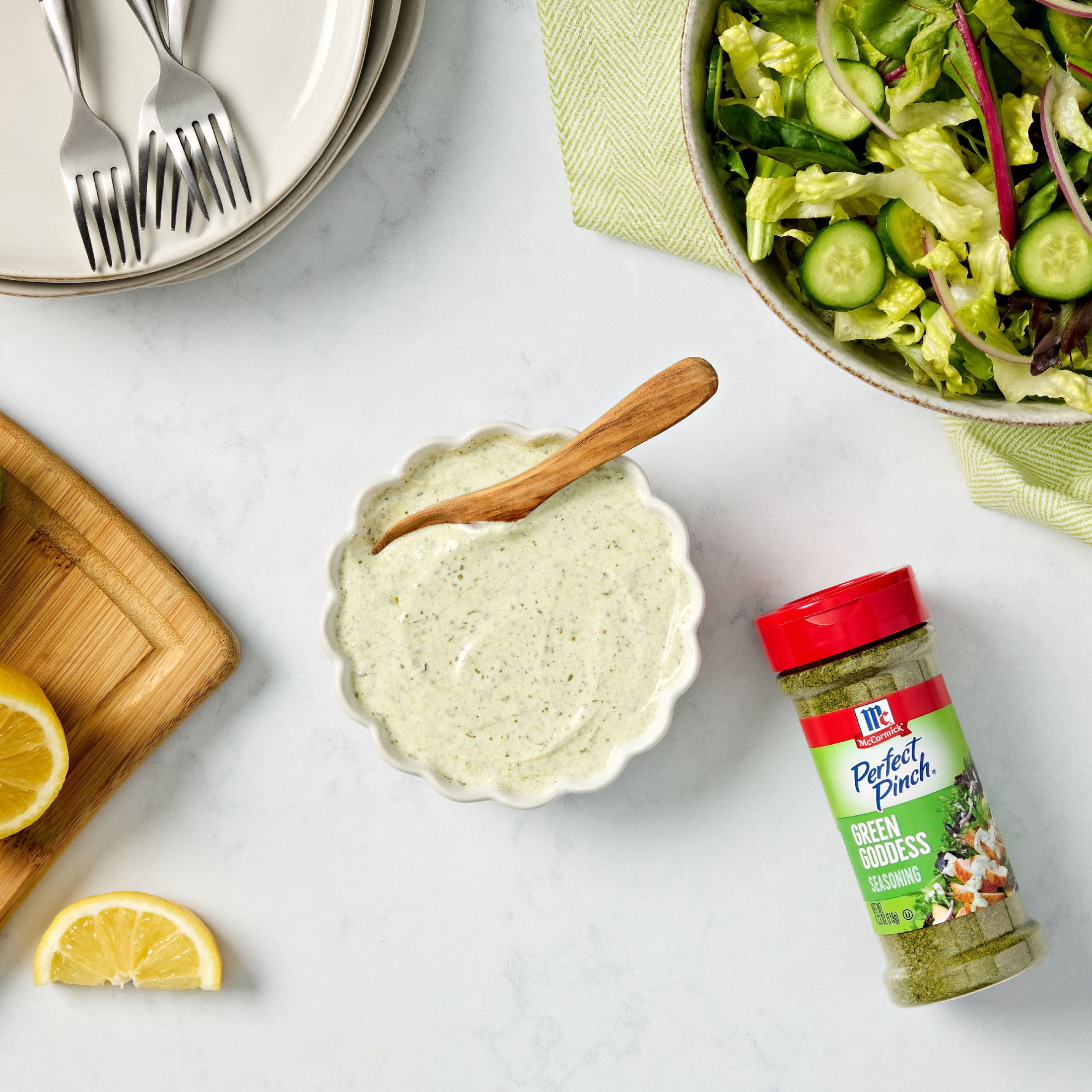 (3 pack) McCormick Seasoning, Green Goddess, 4.23 oz Bottle